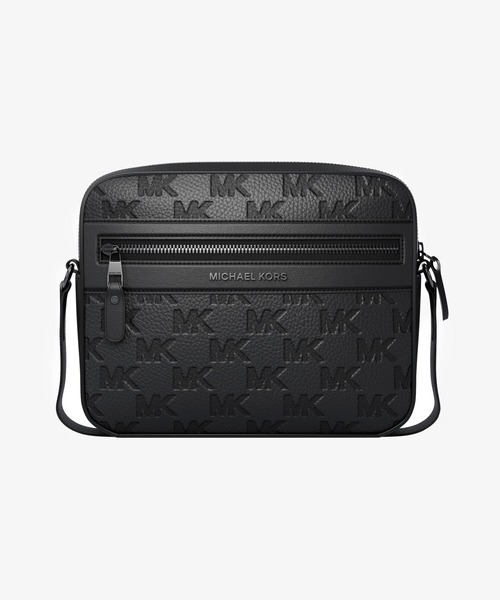 MICHAEL KORS(マイケルコース)の「JET SET ロゴエンボス レザー クロスボディ(ショルダーバッグ・メンズ・ブラック・FREE)」の1枚目の写真