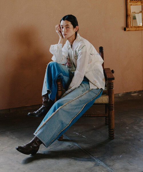 Freada/フリーダ 配色カーブデニム（デニムパンツ）｜Freada（フリーダ