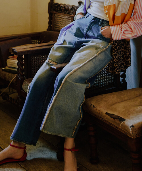 Freada/フリーダ 配色カーブデニム（デニムパンツ）｜Freada（フリーダ