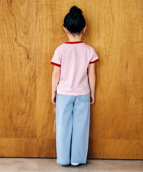 apres les cours（アプレレクール）の「【リンク/WEB限定】4柄転写モチーフTシャツ（Tシャツ/カットソー・キッズ・ピンク/ミント/アイボリー/オフホワイト・140/130/120/110/100/90/80）」の14枚目の写真