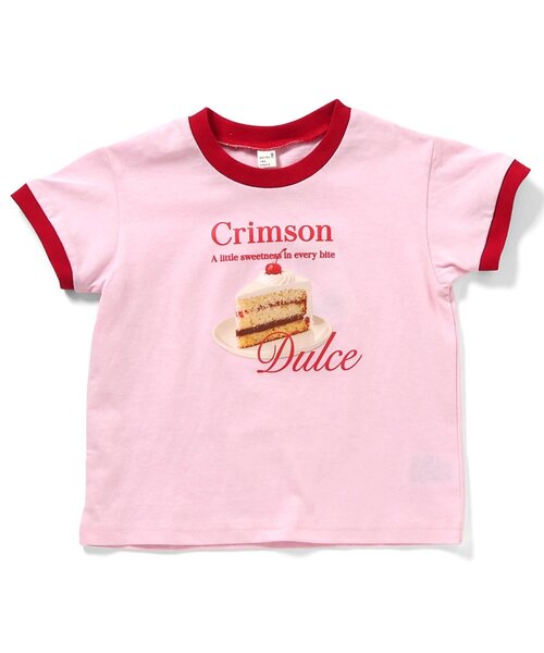 apres les cours（アプレレクール）の「【リンク/WEB限定】4柄転写モチーフTシャツ（Tシャツ/カットソー・キッズ・ピンク/ミント/アイボリー/オフホワイト・140/130/120/110/100/90/80）」の9枚目の写真