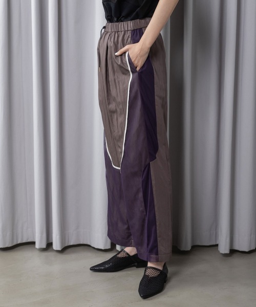 MARECHAL TERRE（マルシャルテル）の「カーブスイッチングパンツ（その他パンツ・レディース・ブラック/アイボリー/ピンク/チャコールグレー・MEDIUM）」の10枚目の写真