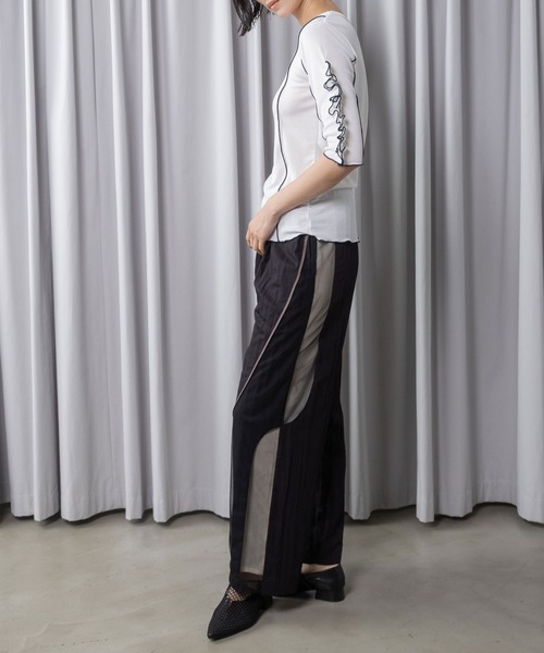 MARECHAL TERRE（マルシャルテル）の「カーブスイッチングパンツ（その他パンツ・レディース・ブラック/アイボリー/ピンク/チャコールグレー・MEDIUM）」の18枚目の写真