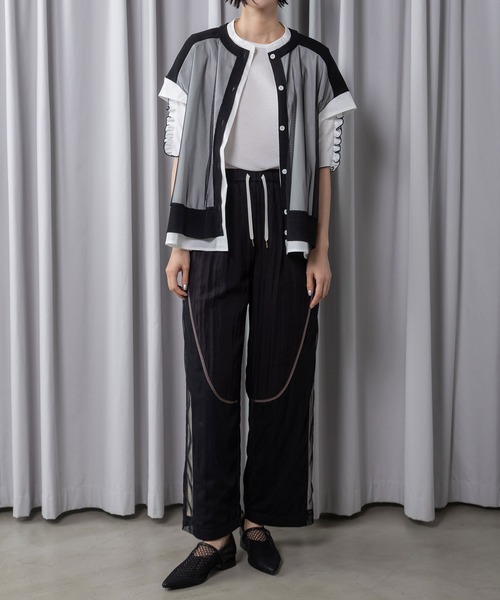 MARECHAL TERRE（マルシャルテル）の「カーブスイッチングパンツ（その他パンツ・レディース・ブラック/アイボリー/ピンク/チャコールグレー・MEDIUM）」の20枚目の写真