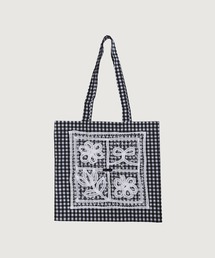 l'atelier du savon（アトリエドサボン）の「花とリボンのバテンレース　トートバッグ（トートバッグ）」