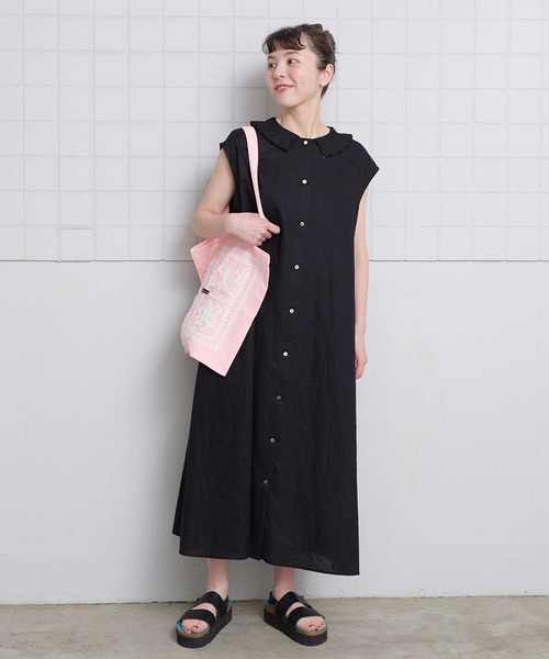 l'atelier du savon(アトリエドサボン)の「花とリボンのバテンレース トートバッグ(トートバッグ・レディース・ブルー/ブラック/ピンク・FREE)」の20枚目の写真