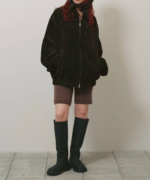 TODAYFUL(トゥデイフル)の「TODAYFUL Suede Zip Blouson スエードジップブルゾン/12620204(ブルゾン・レディース・ダークブラウン・38/36)」の22枚目の写真