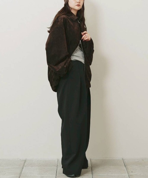 TODAYFUL(トゥデイフル)の「TODAYFUL Suede Zip Blouson スエードジップブルゾン/12620204(ブルゾン・レディース・ダークブラウン・38/36)」の20枚目の写真