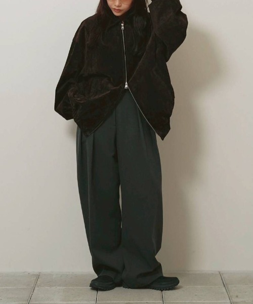 TODAYFUL(トゥデイフル)の「TODAYFUL Suede Zip Blouson スエードジップブルゾン/12620204(ブルゾン・レディース・ダークブラウン・38/36)」の21枚目の写真