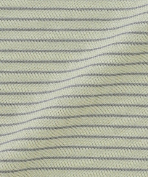 無印良品(ムジルシリョウヒン)の「キッズ 綿天竺編みクルーネック半袖Tシャツ ボーダー(Tシャツ/カットソー・キッズ・ブラック系/ブルー系/ピンク系/ホワイト系/ライトグリーン系/ネイビー系/パープル系・110/120/130/140/150)」の10枚目の写真