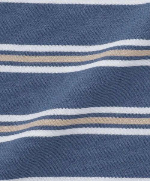 無印良品(ムジルシリョウヒン)の「キッズ 綿天竺編みクルーネック半袖Tシャツ ボーダー(Tシャツ/カットソー・キッズ・ブラック系/ブルー系/ピンク系/ホワイト系/ライトグリーン系/ネイビー系/パープル系・110/120/130/140/150)」の22枚目の写真