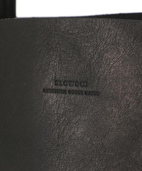 SLOW（スロウ）の「SLOW(スロウ) bono new tote bag-s（トートバッグ・メンズ・ブラック/モカ・F）」の6枚目の写真