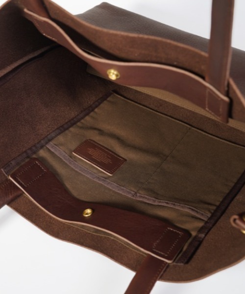 SLOW(スロウ)の「SLOW(スロウ) bono new tote bag-s(トートバッグ・メンズ・ブラック/モカ・F)」の13枚目の写真