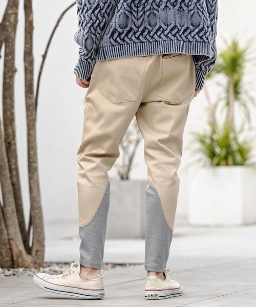 CAMBIO(カンビオ)の「mp14749-カーフウェーブリブパンツ(HLCM0252)(その他パンツ・メンズ・ベージュ/ブラック/グレー・S/M/L)」の3枚目の写真
