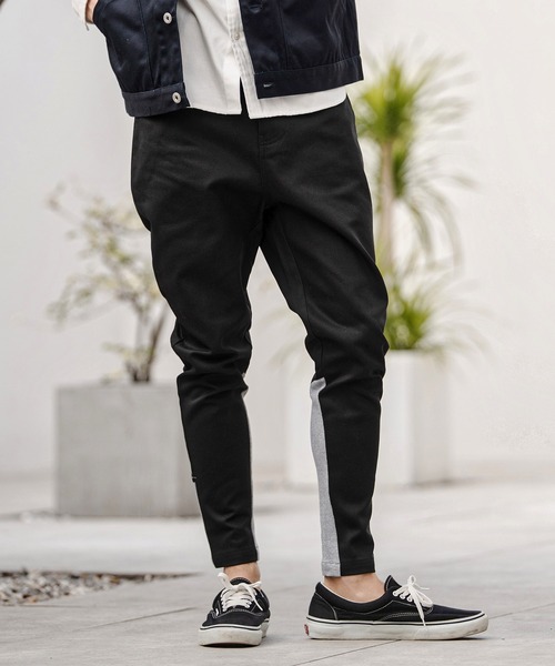 CAMBIO(カンビオ)の「mp14749-カーフウェーブリブパンツ(HLCM0252)(その他パンツ・メンズ・ベージュ/ブラック/グレー・S/M/L)」の1枚目の写真