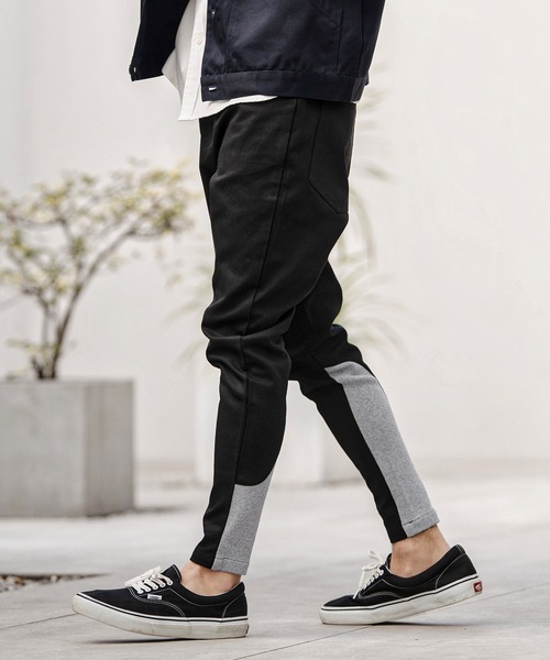 CAMBIO(カンビオ)の「mp14749-カーフウェーブリブパンツ(HLCM0252)(その他パンツ・メンズ・ベージュ/ブラック/グレー・S/M/L)」の4枚目の写真