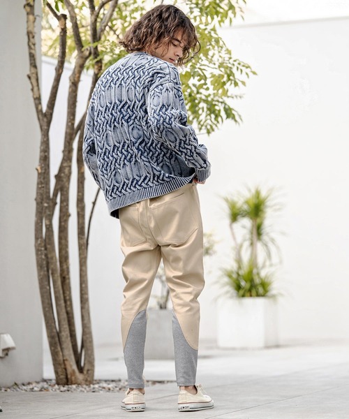 CAMBIO(カンビオ)の「mp14749-カーフウェーブリブパンツ(HLCM0252)(その他パンツ・メンズ・ベージュ/ブラック/グレー・S/M/L)」の13枚目の写真