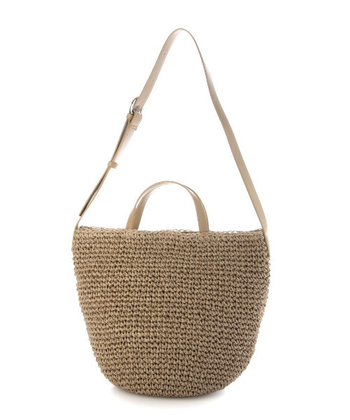 カゴバッグ カシュカシュ cachecache / 丸底バケットクロッシュ2wayトート カゴ