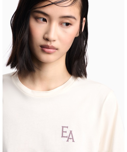 EMPORIO ARMANI（エンポリオアルマーニ）の「【エンポリオ アルマーニ】ASV Eagle Club Tシャツ（Tシャツ/カットソー・レディース・ホワイト系その他/オフホワイト・MEDIUM/SMALL）」の4枚目の写真