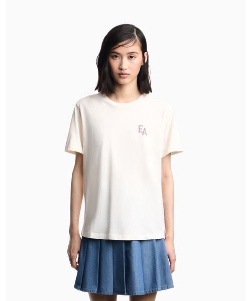 EMPORIO ARMANI(エンポリオアルマーニ)の「【エンポリオ アルマーニ】Eagle Club Tシャツ ジャージー プリント(Tシャツ/カットソー・レディース・ホワイト系その他/オフホワイト・MEDIUM/SMALL)」の5枚目の写真
