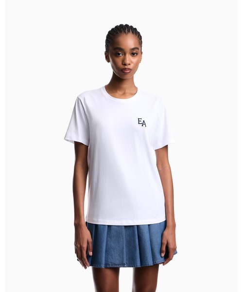 EMPORIO ARMANI(エンポリオアルマーニ)の「【エンポリオ アルマーニ】Eagle Club Tシャツ ジャージー プリント(Tシャツ/カットソー・レディース・ホワイト系その他/オフホワイト・MEDIUM/SMALL)」の7枚目の写真