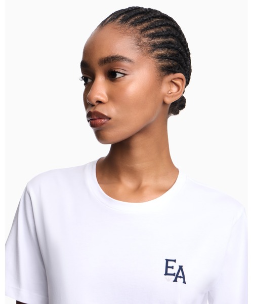 EMPORIO ARMANI(エンポリオアルマーニ)の「【エンポリオ アルマーニ】Eagle Club Tシャツ ジャージー プリント(Tシャツ/カットソー・レディース・ホワイト系その他/オフホワイト・MEDIUM/SMALL)」の9枚目の写真