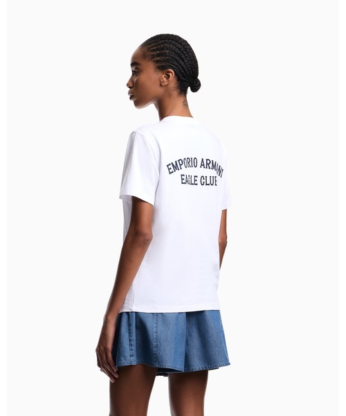 EMPORIO ARMANI(エンポリオアルマーニ)の「【エンポリオ アルマーニ】Eagle Club Tシャツ ジャージー プリント(Tシャツ/カットソー・レディース・ホワイト系その他/オフホワイト・MEDIUM/SMALL)」の8枚目の写真
