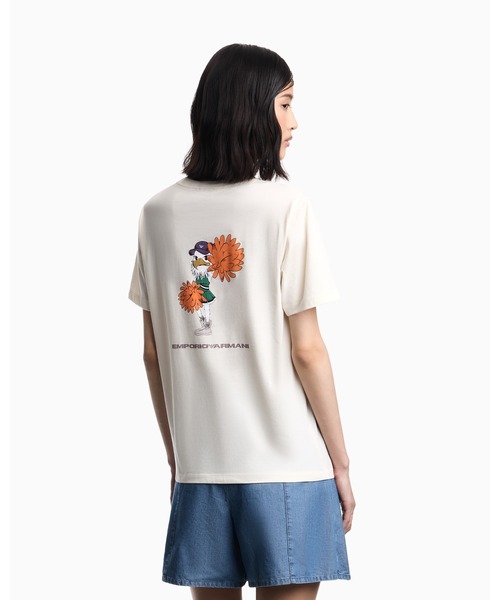 EMPORIO ARMANI(エンポリオアルマーニ)の「【エンポリオ アルマーニ】Eagle Club Tシャツ ジャージー プリント(Tシャツ/カットソー・レディース・ホワイト系その他/オフホワイト・MEDIUM/SMALL)」の10枚目の写真