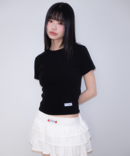 ROSEFRANTZ（ロゼフランツ）の「Essential Rose Label T-Shirt [Black]（Tシャツ/カットソー・レディース・ブラック・OS）」の9枚目の写真