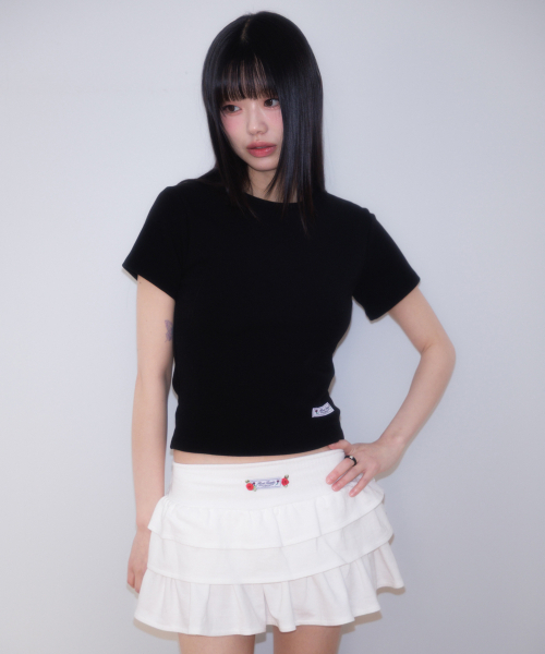 ROSEFRANTZ（ロゼフランツ）の「Essential Rose Label T-Shirt [Black]（Tシャツ/カットソー・レディース・ブラック・OS）」の10枚目の写真