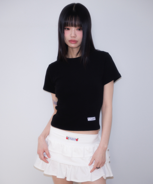 ROSEFRANTZ（ロゼフランツ）の「Essential Rose Label T-Shirt [Black]（Tシャツ/カットソー・レディース・ブラック・OS）」の11枚目の写真