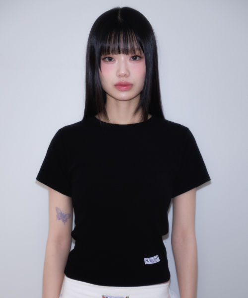 ROSEFRANTZ（ロゼフランツ）の「Essential Rose Label T-Shirt [Black]（Tシャツ/カットソー・レディース・ブラック・OS）」の12枚目の写真