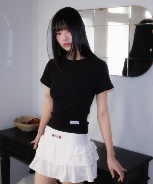 ROSEFRANTZ（ロゼフランツ）の「Essential Rose Label T-Shirt [Black]（Tシャツ/カットソー・レディース・ブラック・OS）」の13枚目の写真