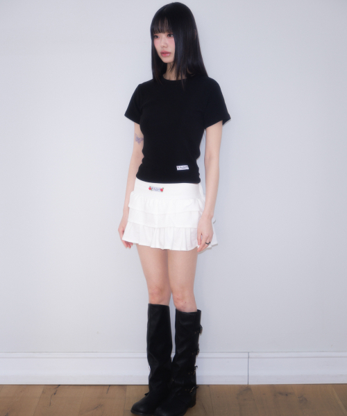 ROSEFRANTZ（ロゼフランツ）の「Essential Rose Label T-Shirt [Black]（Tシャツ/カットソー・レディース・ブラック・OS）」の2枚目の写真