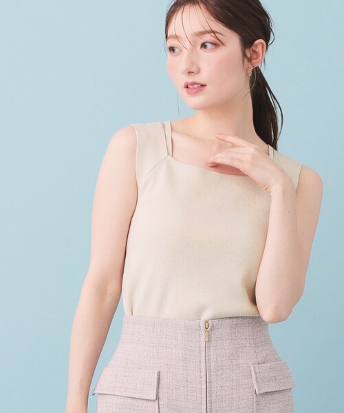 セール】【マツコの知らない世界で紹介】2Wayスクエアネックニット