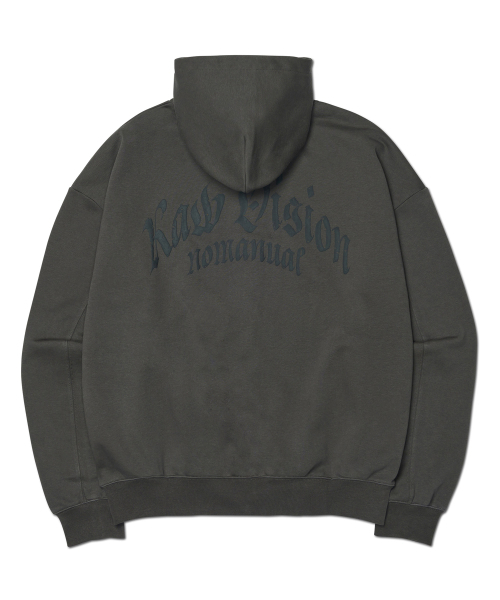 NOMANUAL(NOMANUAL)の「F.P HOODED ZIP-UP - CHARCOAL(パーカー・レディース・その他・LARGE/MEDIUM/SMALL/X-LARGE)」の1枚目の写真