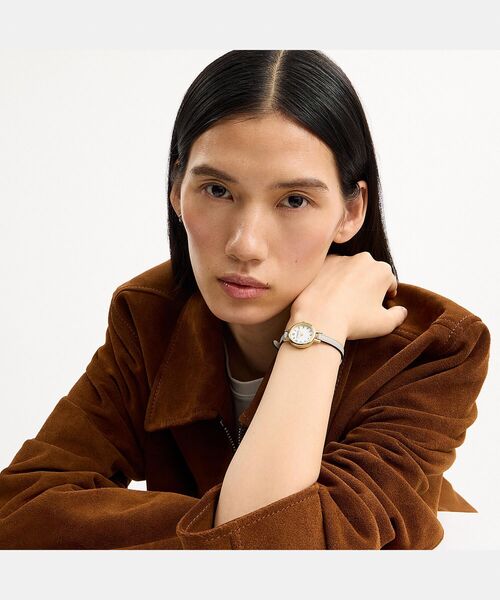 COACH(コーチ)の「アイリス ウォッチ・22MM(アナログ腕時計・レディース・ホワイト系その他・ONE)」の2枚目の写真