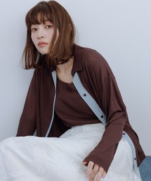 ROPE' PICNIC | 配色デザインカーディガン&インナーアンサンブル(アンサンブル)