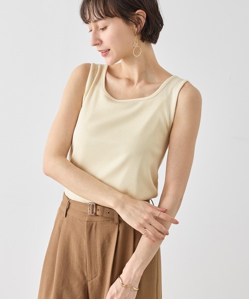 ROPE' PICNIC（ロペピクニック）の「配色デザインカーディガン&インナーアンサンブル（アンサンブル・レディース・ダークブラウン/ネイビー/キナリ・FREE）」の22枚目の写真