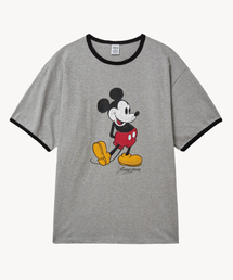 リングミッキーTシャツ（グレー）