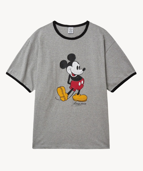 VTWO(ブイツー)の「リングミッキーTシャツ(グレー)(Tシャツ/カットソー・レディース・その他・MEDIUM/LARGE)」の1枚目の写真