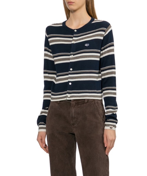 APEE BY A BATHING APE（エイピーバイアベイシングエイプ）の「REGULAR STRIPES CARDIGAN（カーディガン/ボレロ・レディース・ネイビー・SMALL/X-SMALL）」の3枚目の写真