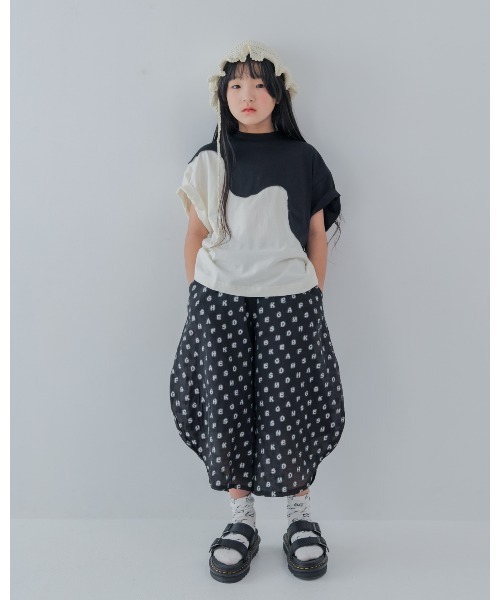 unica(ユニカ)の「twoピースバイカラーTシャツ(Tシャツ/カットソー・キッズ・ブルー系その他/ブラック×ホワイト/グレー×ピンク・L)」の14枚目の写真