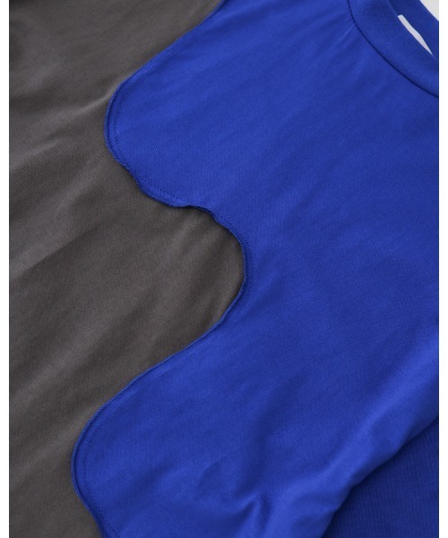 unica(ユニカ)の「twoピースバイカラーTシャツ(Tシャツ/カットソー・キッズ・ブルー系その他/ブラック×ホワイト/グレー×ピンク・L)」の20枚目の写真