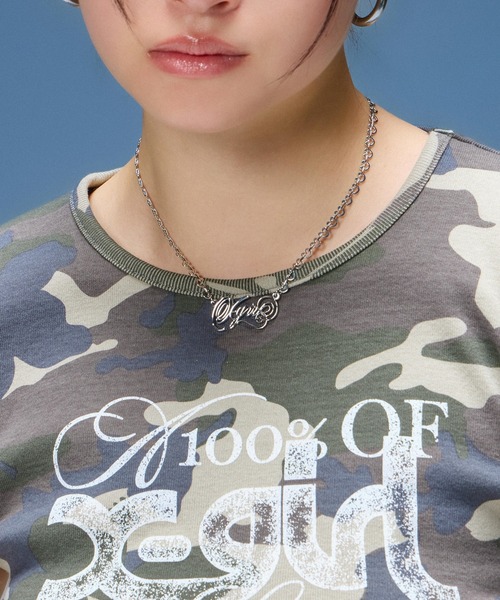 X-girl(エックスガール)の「SCRIPT LOGO CHARM NECKLACE(ネックレス・レディース・ゴールド/シルバー・ONE SIZE)」の8枚目の写真