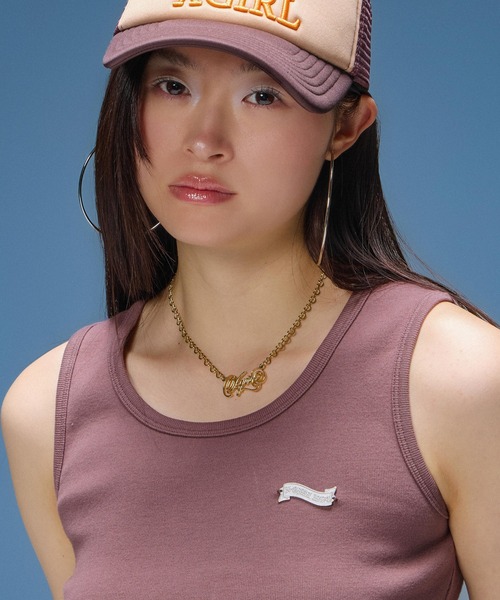 X-girl(エックスガール)の「SCRIPT LOGO CHARM NECKLACE(ネックレス・レディース・ゴールド/シルバー・ONE SIZE)」の14枚目の写真