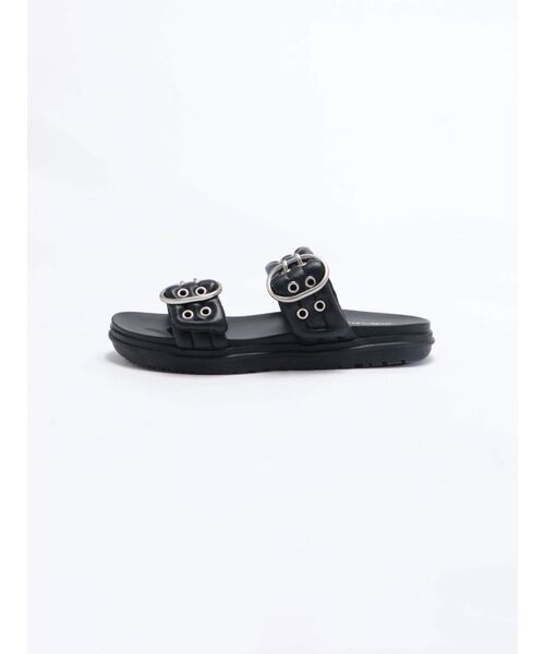EMU Australia(エミューオーストラリア)の「【EMU Australia】BONDI BUCKLE 2.0(サンダル・レディース・ブラック/ホワイト・23/25/24)」の3枚目の写真