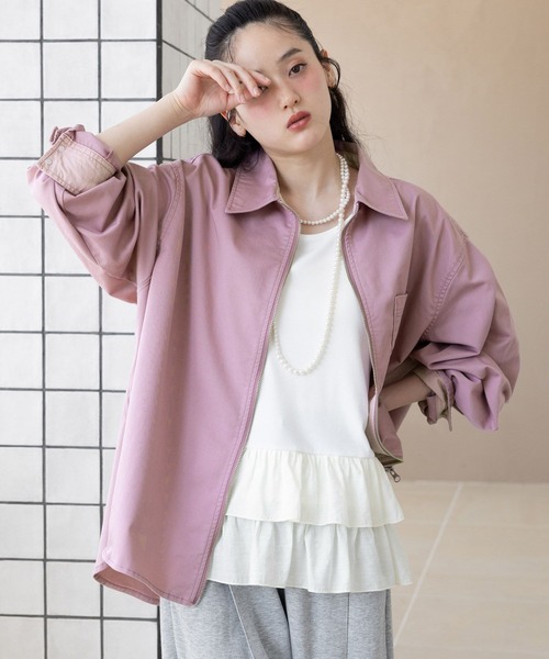 RAGEBLUE(レイジブルー)の「フリルレイヤードタンク(タンクトップ・レディース・ホワイト/グレー・FREE)」の8枚目の写真