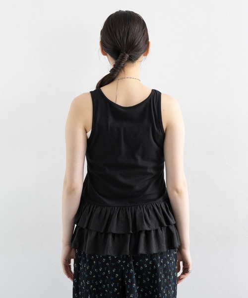 RAGEBLUE(レイジブルー)の「フリルレイヤードタンク(タンクトップ・レディース・ホワイト/グレー・FREE)」の19枚目の写真