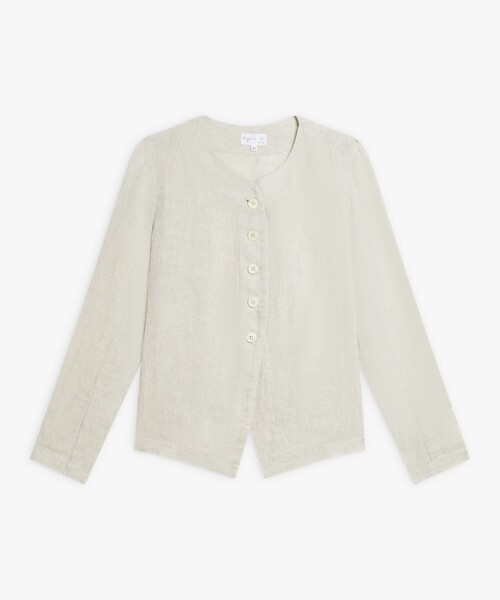 agnes b.（アニエスベー）の「UQ25 ラッフルブラウス（シャツ/ブラウス